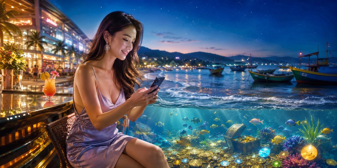Người dùng trải nghiệm casino trên di động tại bãi biển Mũi Né với kết nối bảo mật