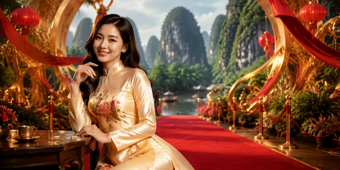 Người dùng Ninh Bình mặc áo dài kiểm tra khuyến mãi casino và tham gia cá cược thể thao trên điện thoại